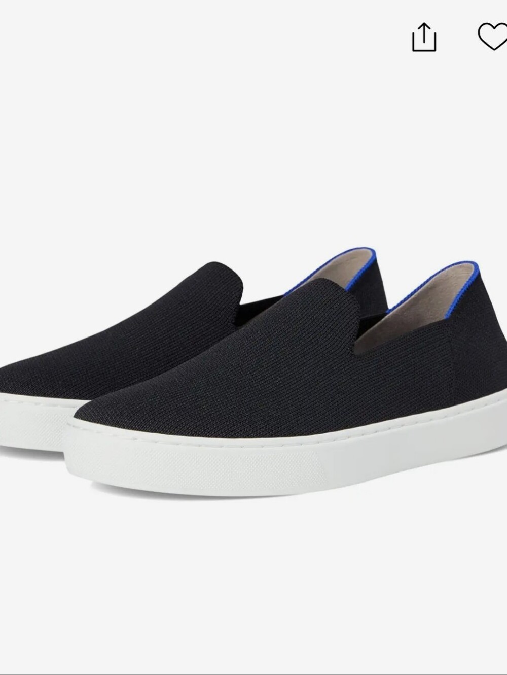 Roth'ys Woman's Black Slip-On Knit Sneakers 9